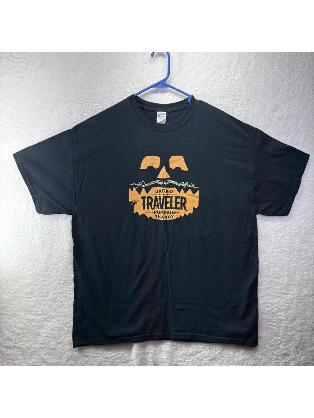 Jack-o Traveler Pumpkin Shady Shirt Beer Mens XL Halloween Jack O Lantern